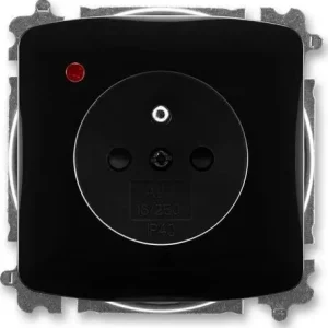 ABB 6699A-A06357 N, TANGO Zásuvka s přepěťovou ochranou, s clonkami, s optickou signalizací poruchy (typ 6619); černá Akční Cena