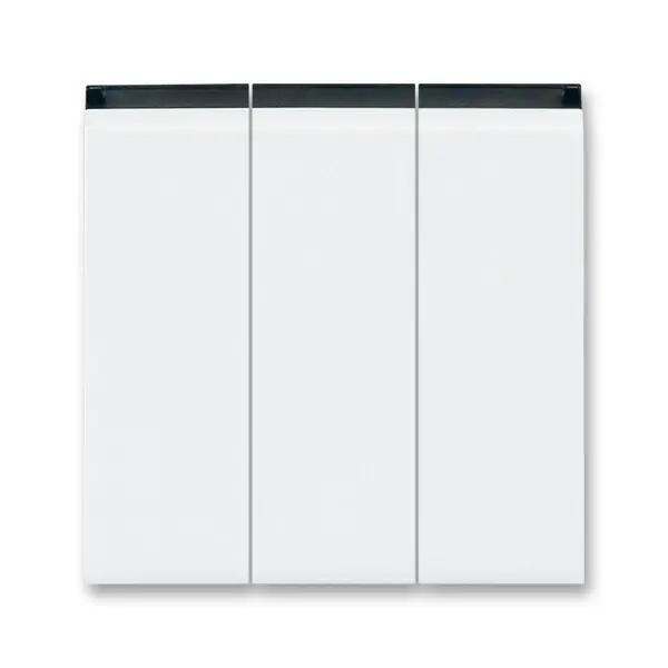 Must-Have ABB 3559H-A00666 62, LEVIT Kryt spínače trojnásobného; bílá/kouřová černá