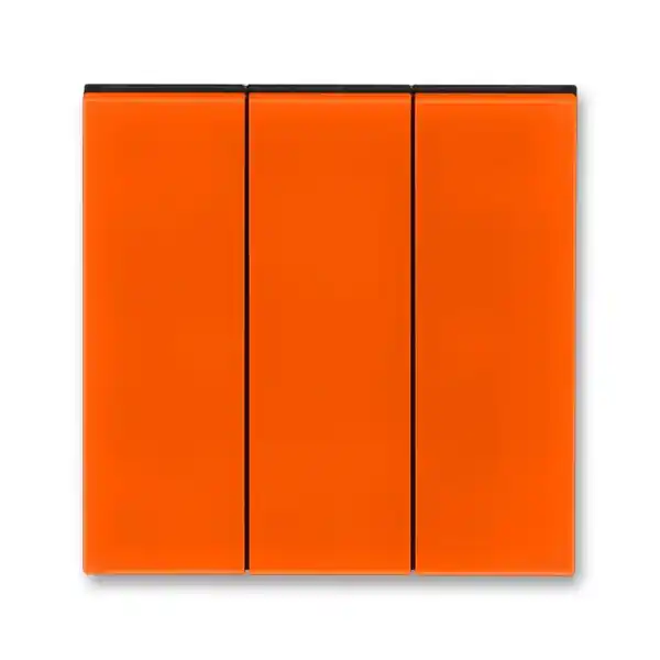 ABB 3559H-A00666 66, LEVIT Kryt spínače trojnásobného; oranžová/kouř. černá Trendový