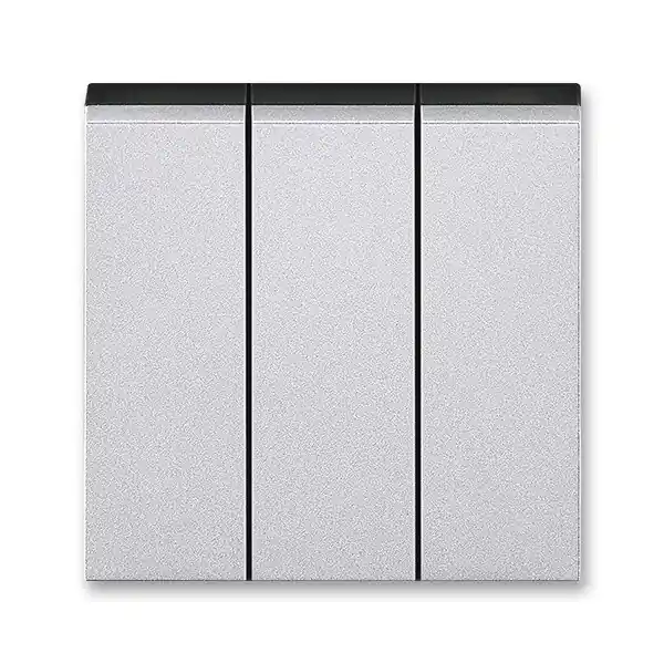 Luxusní ABB 3559H-A00666 70, LEVIT Kryt spínače trojnásobného; titanová/kouř. černá