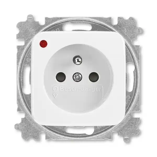 ABB 6699B-A06357 B Zásuvka s přepěťovou ochranou, s clonkami, s optickou signalizací poruchy (typ 6619); alpská bílá Objednat Nyní