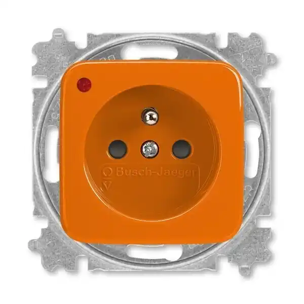 Hromadná Objednávka ABB 6699B-A06357 P Zásuvka s přepěťovou ochranou, s clonkami, s optickou signalizací poruchy (typ 6619); oranžová