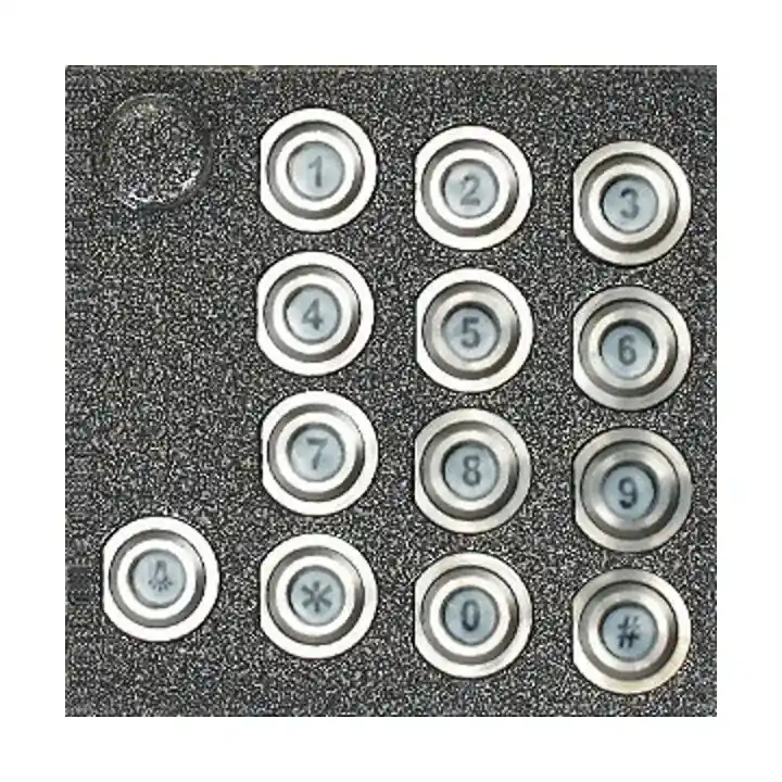 TESLA 4FN 230 93.2/P Modul kódovače KARAT 4+n s podsvitem bez zámku (antika stříbrná) Hromadná Objednávka