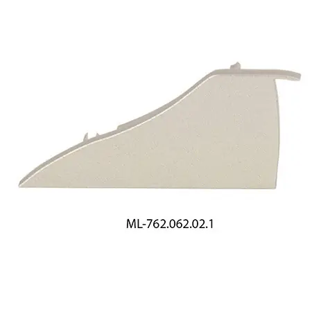 McLED ML-762.062.02.1 Koncovka pro NT bez otvoru (levá), stříbrná barva Výhodná Nabídka