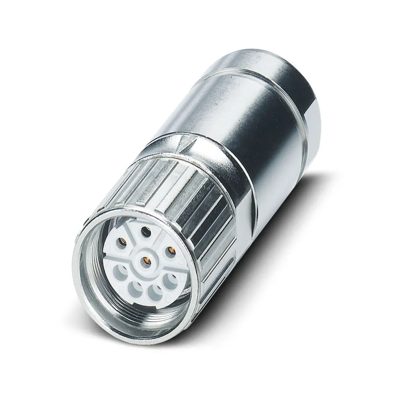 Celosvětová Doprava PHOENIX CONTACT 1605546 SF-5ES1N8A8LB3 Kabelový konektor M23 5pin+PE IP67 přímý, lisovací konektory