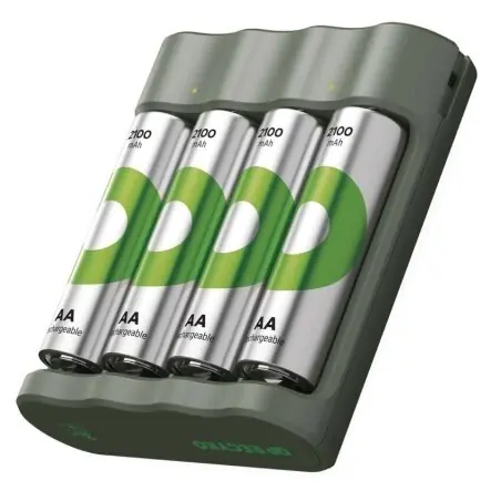 Rychlé Dodání EMOS B50444 GP nabíječka baterií Eco E411 + 4x baterie AA ReCyko 2100mAh