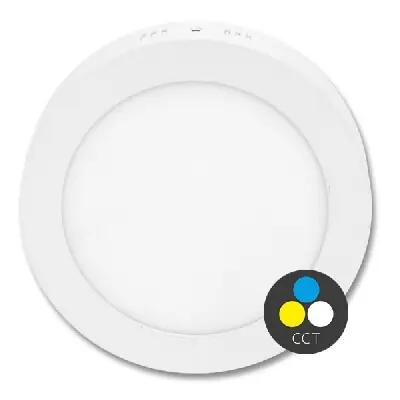 ECOLITE LED-CSL-CCT/18W/BI LADA 2 SMD kruh přisazený 22,5cm,18W,CCT,1550lm IP44 bílá Tovární Cena