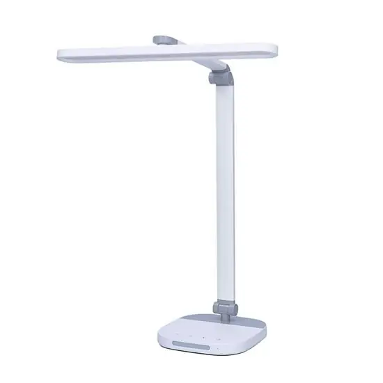 Must-Have SOLIGHT WO65 LED stmívatelná lampička s nočním světélkem, 10W, 700lm, změna chromatičnosti, bílá/šedá