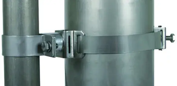 DEHN 105361 Upevňovací objímka pro trubku D 50mm na směrové antény, distance 30mm, D 90-300mm, nerez Oblíbený