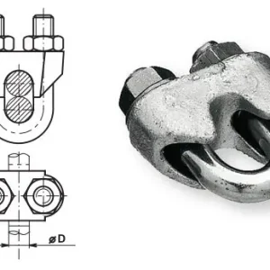 TREMIS Z715 LS 5 N V4A ( nerez ) lanová svorka 3-5 mm Horká Nabídka