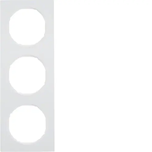 Víkendová Akce BERKER 10132289 Rámeček 3-násobný Berker R.3 bílá lesk