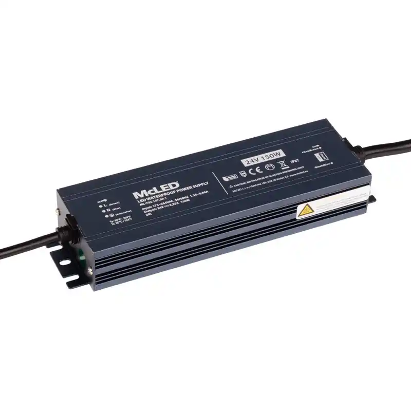 McLED ML-732.107.39.1 Napájecí zdroj 24V/DC 6,25A 150W IP67 hliníkové provedení Profesionální