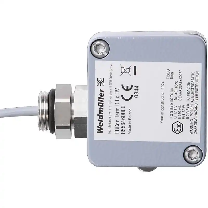 WEIDMÜLLER 8606190000 FBCON TERM.D EX Zakončovací odpor sběrnice bez zemnicí svorky, bez nasazovací patky, koncovka IP66 Vrácení Zdarma