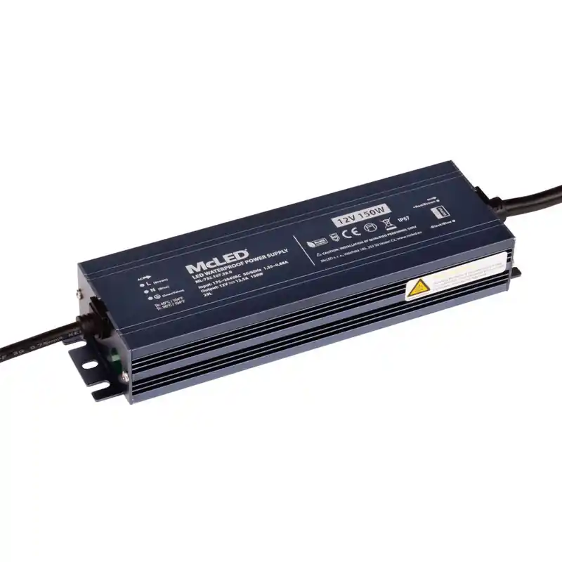 Sezónní Sleva McLED ML-732.107.39.0 Napájecí zdroj 12V/DC 12,5A 150W IP67, hliník