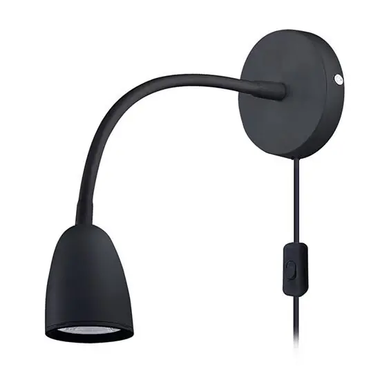 Cenově Výhodný SOLIGHT WO54-B LED nástěnná lampička, stmívatelná, 4W, 280lm, 3000K, černá