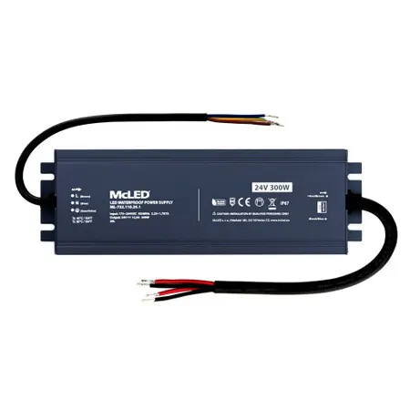 Luxusní McLED ML-732.110.39.1 Napájecí zdroj 24V/DC 12,5A 300W IP67 hliníkové provedení