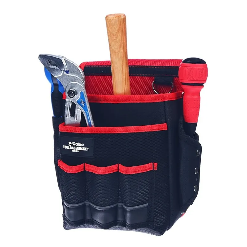 Bederní brašna na nářadí - červená E-VALUE - EDK-3D RD Rychlé Dodání