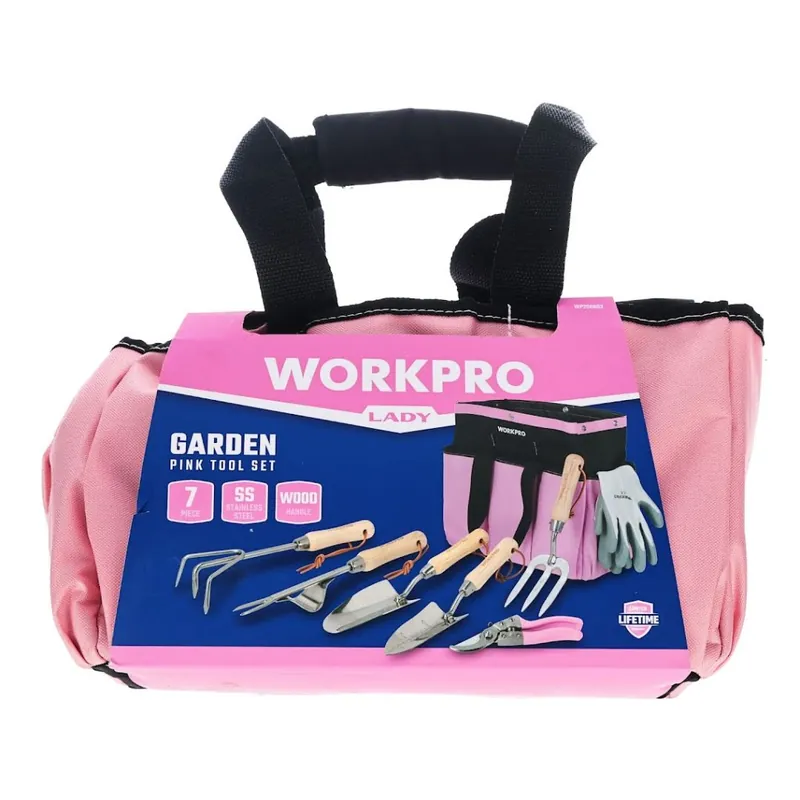 Prémiový Dámská sada zahradnického nářadí WORKPRO - 7 ks - WP206803