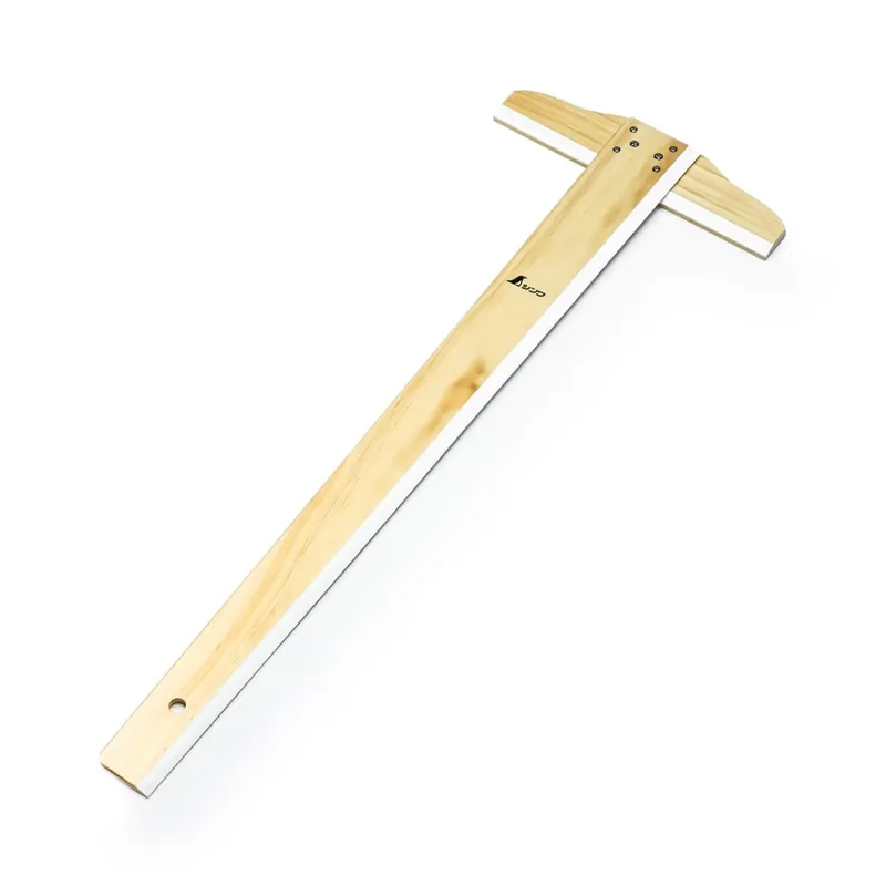Exkluzivní Dřevěný rýsovací příložník SHINWA s T-profilem - 60 cm