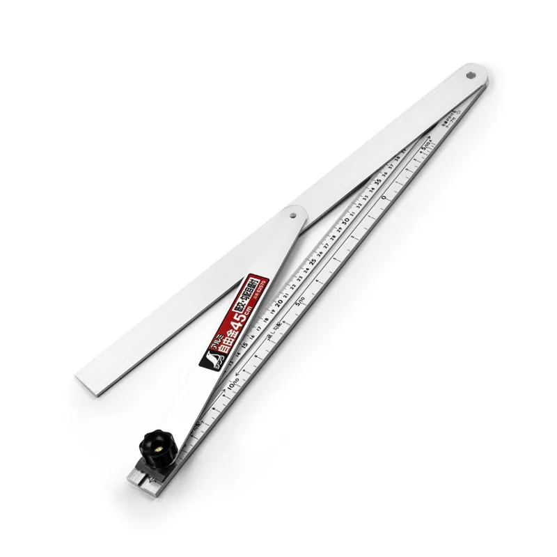 Hliníkový nastavitelný úhloměr SHINWA s přechodovou stupnicí - 450 mm Akce