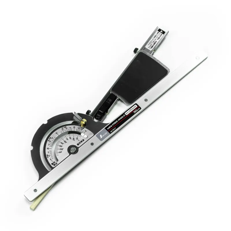 Finální Výprodej Japonská vodící lišta a úhloměr SHINWA Free-Angle NEO pro kotoučové pily - 30 cm