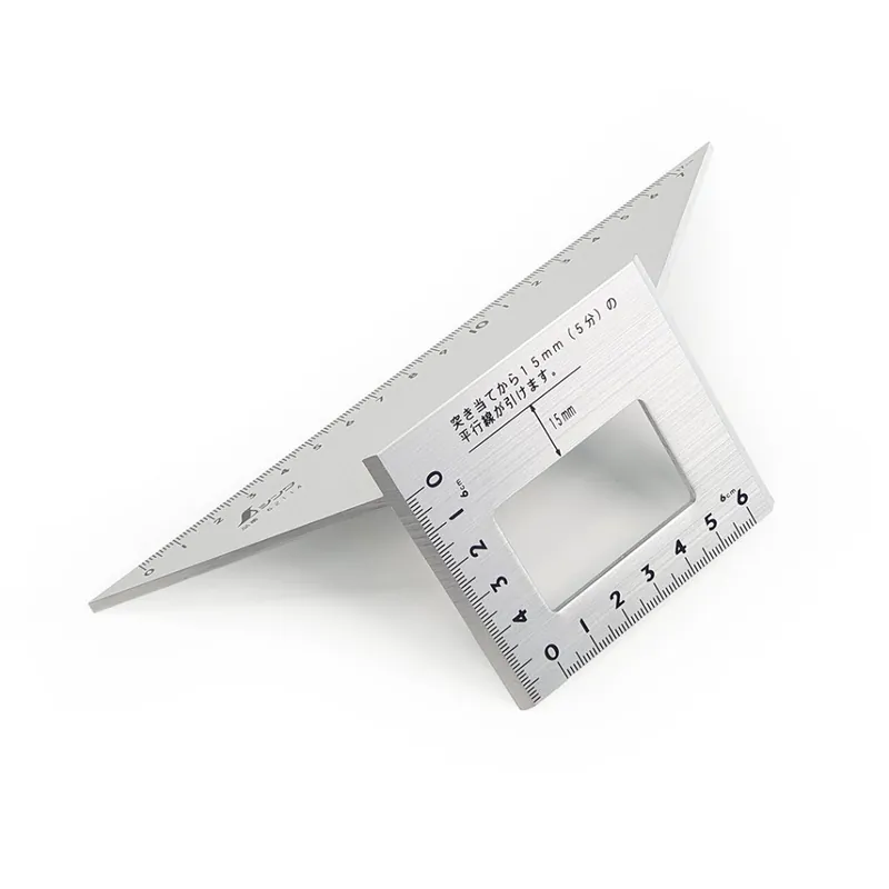 Přímo Od Výrobce Japonské hliníkové pokosové pravítko SHINWA 45°