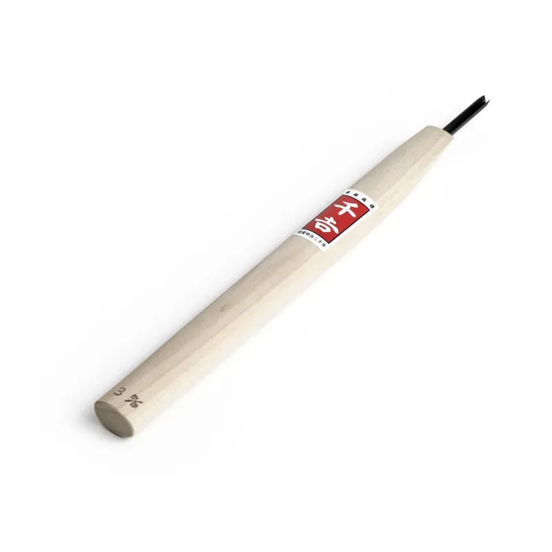 Exkluzivní Japonské řezbářské mini-dláto SENKICHI s V čepelí - 3 mm