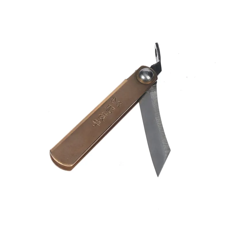 Japonský zavírací nůž NAGAO KANEKOMA Higonokami Warikomi z uhlíkové oceli SK5 - 35 mm - modré pouzdro Nejlepší Cena