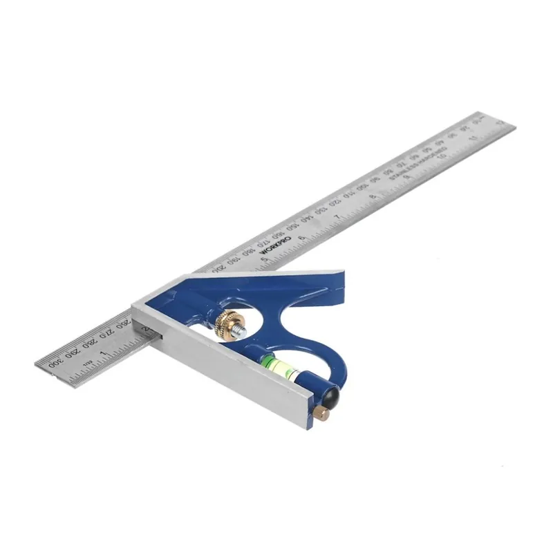 Kombinovaný úhelník 45° a 90° WORKPRO s pravítkem - 30 cm - WP264002 Luxusní