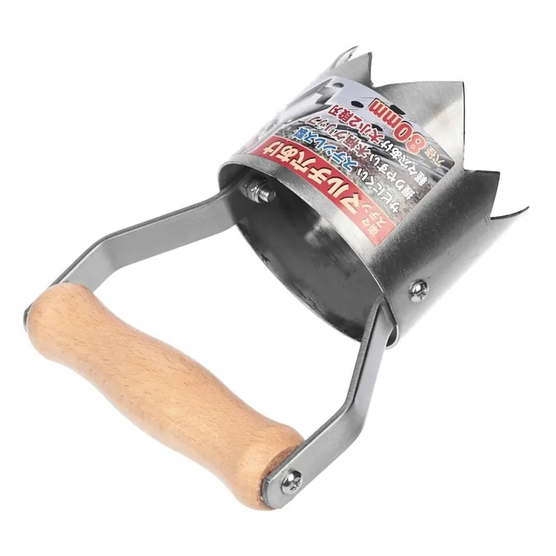 Nerezový děrovač zemědělské fólie SAFETY-3 a sazeč rostlin - 80 mm Expresní Doručení