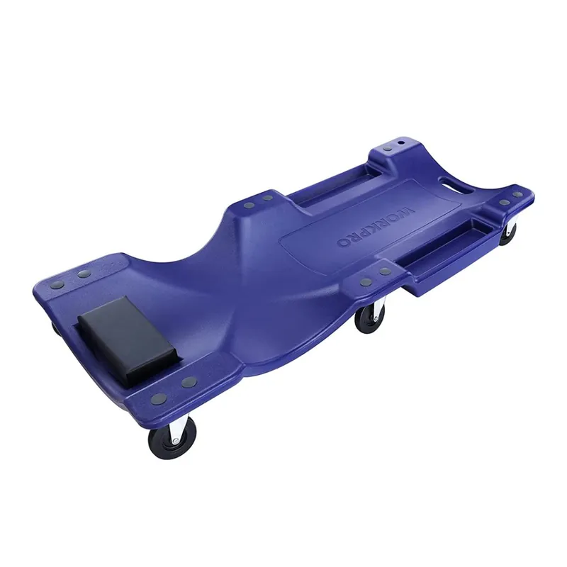 Pojízdné montážní lehátko WORKPRO s 6 nylonovými kolečky - 101 cm Moderní