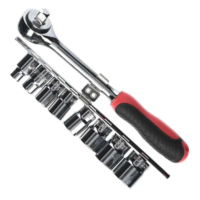 Celosvětová Doprava Ráčna v sadě s nástrčnými klíči E-VALUE - 9,5 mm - 9ks - ESR-309H