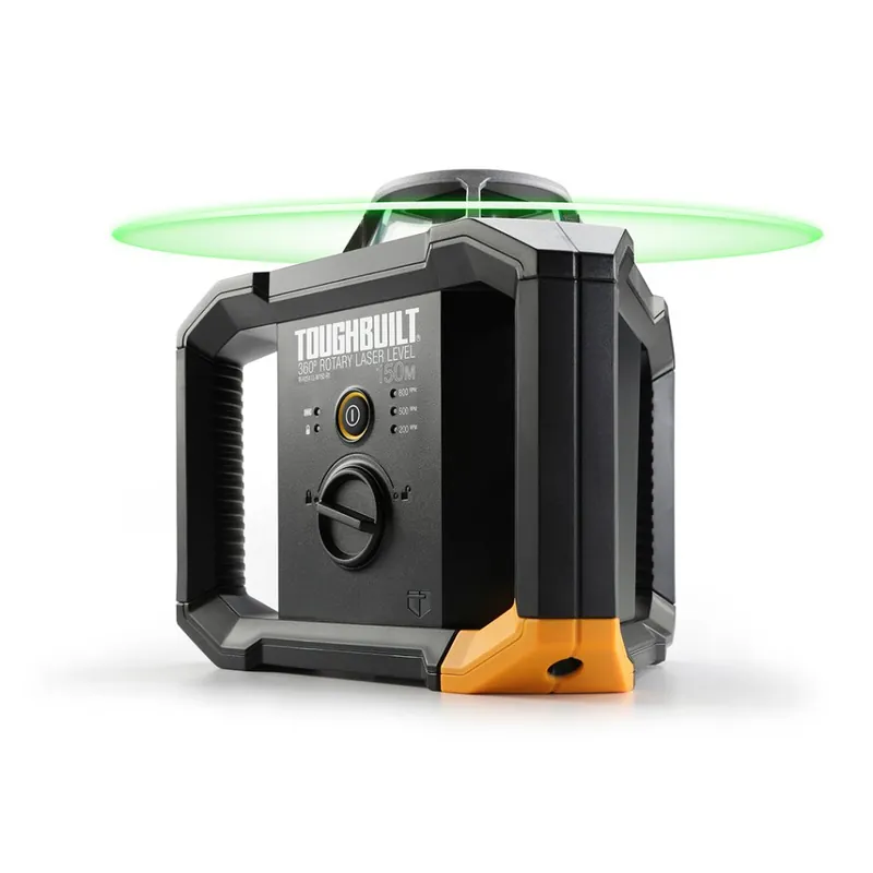 Rotační laser 360° TOUGHBUILT - sada s příslušenstvím - TB-H2S4-LL-M150-R1 Limitovaná Edice