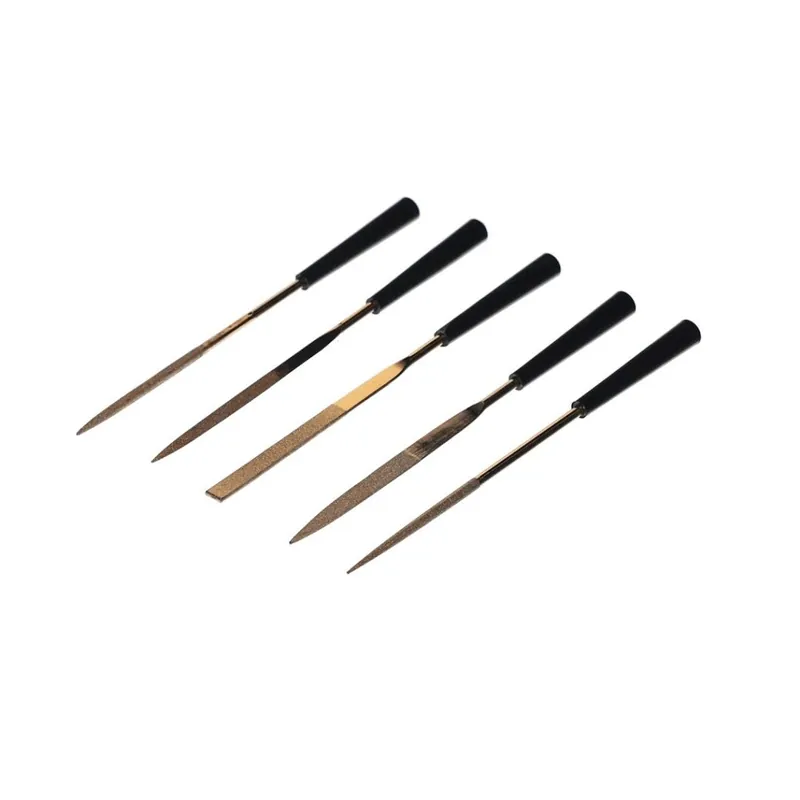 Hit Sezóny Sada diamantových jehlových pilníků s povlakem TiN - zrnitost #150 - 5 kusů