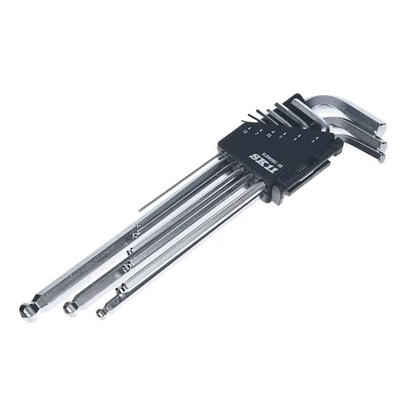 Top Prodej Sada chromovaných imbusových klíčů s bondhus koncem a držadlem šroubů SK11 - 9 ks - 220 mm