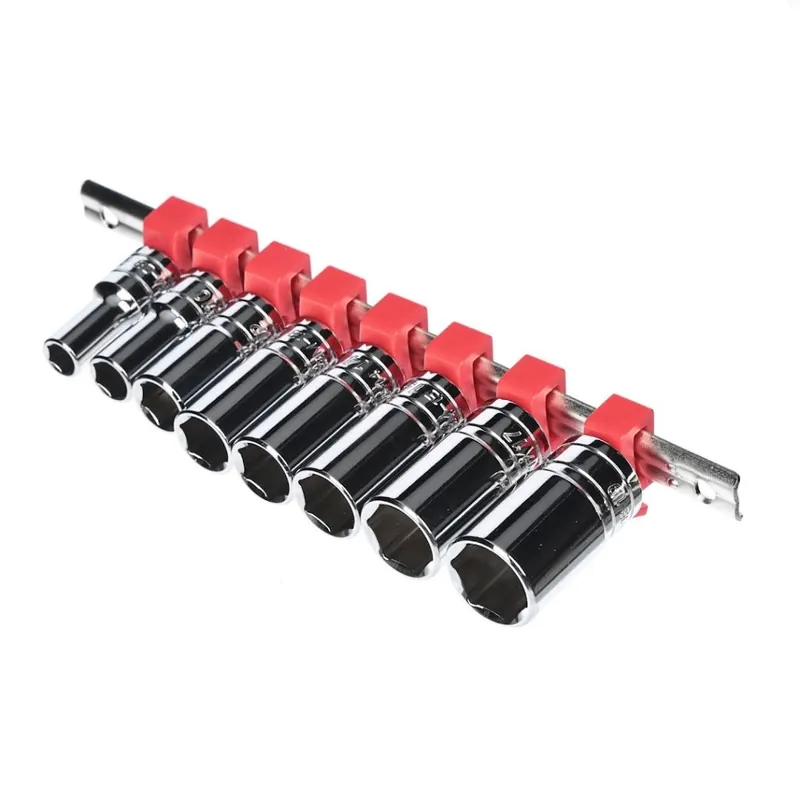 Sada polodlouhých šestihranných nástrčných hlavic s držákem SK11 - upínání 9,5 mm - 8 kusů - SHS308SD Prémiový