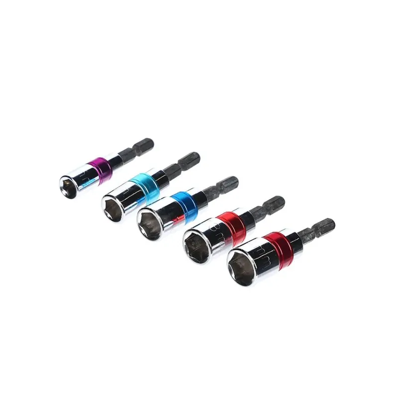 Sada krátkých šestihranných nástrčných klíčů E-VALUE s upínáním 6,35 mm - 5 kusů Cenová Bomba