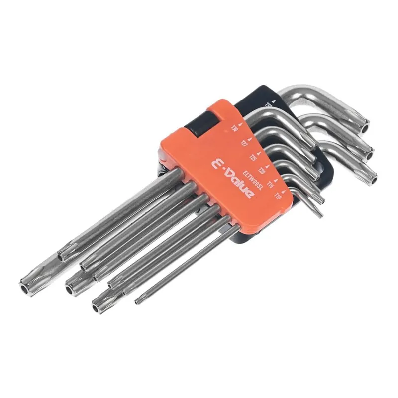 Sada torx klíčů ve tvaru L - E-VALUE - 9 ks Celosvětová Doprava