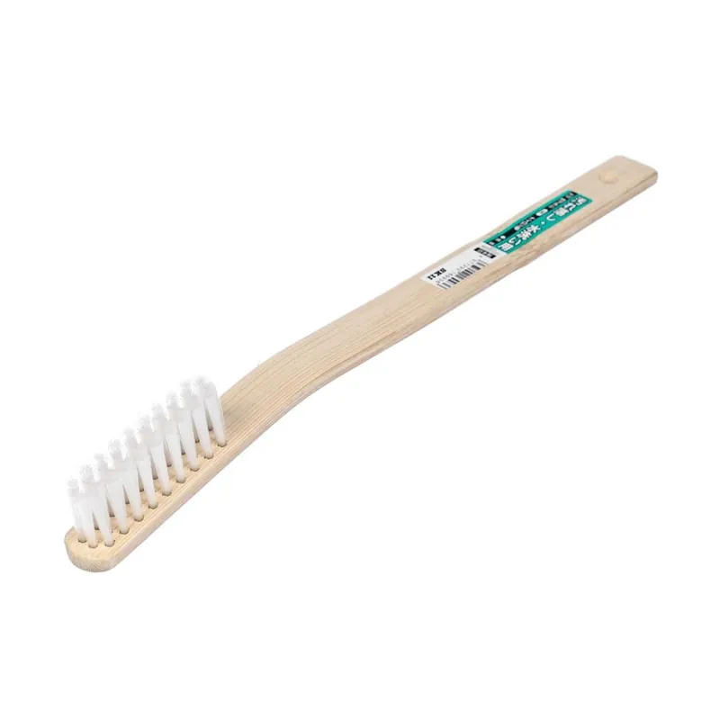 Silný nylonový drátěný kartáč s prohnutou bambusovou rukojetí z Japonska SK11 - No.122 Moderní